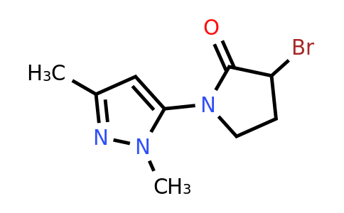 3-Bromo-1-(1,3-dimethyl-1h-pyrazol-5-yl)pyrrolidin-2-one
