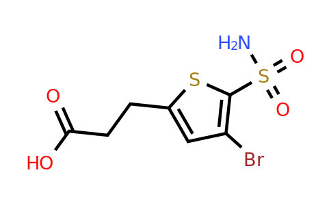 1354953-04-0 | 3-(4-Bromo-5-sulfamoylthiophen-2-yl)propanoic acid