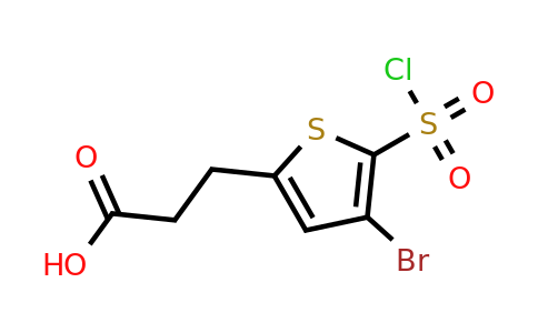 1354953-19-7 | 3-(4-Bromo-5-(chlorosulfonyl)thiophen-2-yl)propanoic acid