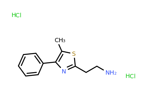 1354954-13-4 | 2-(5-Methyl-4-phenyl-1,3-thiazol-2-yl)ethan-1-amine dihydrochloride