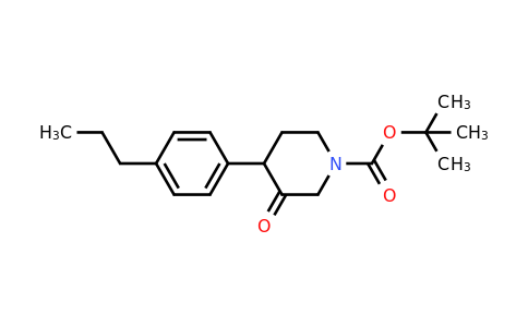 1354963-71-5 | Tert-butyl 3-oxo-4-(4-propylphenyl)piperidine-1-carboxylate