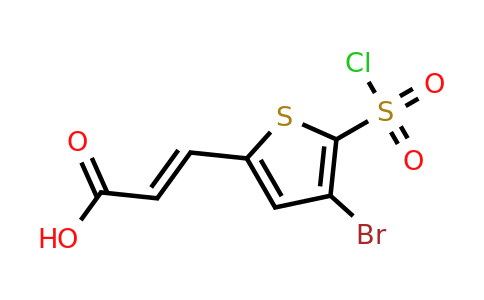 1354968-75-4 | 3-(4-Bromo-5-(chlorosulfonyl)thiophen-2-yl)acrylic acid