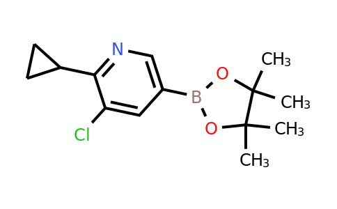 3-Chloro-2-cyclopropyl-5-(tetramethyl-1,3,2-dioxaborolan-2-yl)pyridine