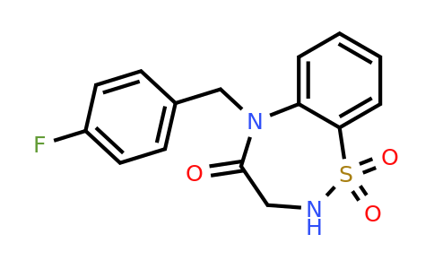 1355206-23-3 | 5-(4-Fluorobenzyl)-2,3-dihydrobenzo[f][1,2,5]thiadiazepin-4(5H)-one 1,1-dioxide
