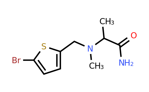 1355457-47-4 | 2-(((5-Bromothiophen-2-yl)methyl)(methyl)amino)propanamide
