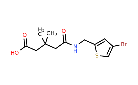 1355849-31-8 | 5-(((4-Bromothiophen-2-yl)methyl)amino)-3,3-dimethyl-5-oxopentanoic acid