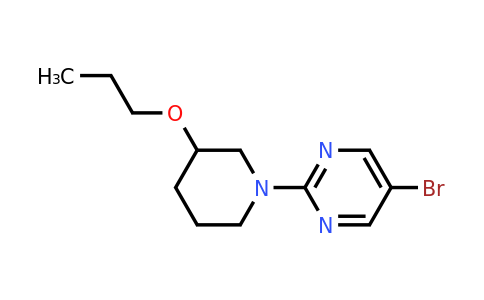 1355934-24-5 | 5-Bromo-2-(3-propoxypiperidin-1-yl)pyrimidine