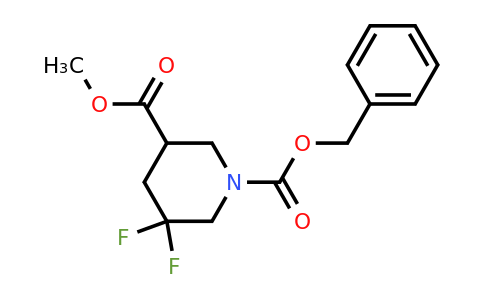 1356338-60-7 | 1-Benzyl 3-methyl 5,5-difluoropiperidine-1,3-dicarboxylate
