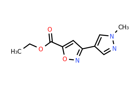 1356543-58-2 | Ethyl 3-(1-methyl-1h-pyrazol-4-yl)isoxazole-5-carboxylate