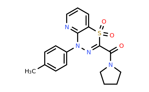 1357942-60-9 | (4,4-Dioxido-1-(p-tolyl)-1H-pyrido[2,3-e][1,3,4]thiadiazin-3-yl)(pyrrolidin-1-yl)methanone