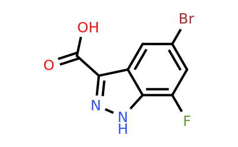 1360953-31-6 | 5-Bromo-7-fluoro-1h-indazole-3-carboxylicacid