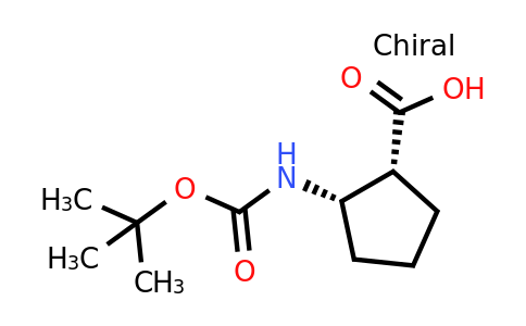 136315-70-3 | rel-2-((tert-Butoxycarbonyl)amino)cyclopentanecarboxylic acid