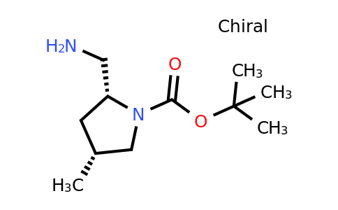 1363381-52-5 | rel-tert-Butyl (2R,4R)-2-(aminomethyl)-4-methylpyrrolidine-1-carboxylate