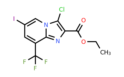1363405-48-4 | Ethyl 3-chloro-6-iodo-8-(trifluoromethyl)imidazo[1,2-a]pyridine-2-carboxylate