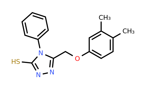 136414-33-0 | 5-((3,4-Dimethylphenoxy)methyl)-4-phenyl-4H-1,2,4-triazole-3-thiol