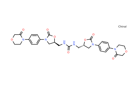 1,3-bis(((S)-2-oxo-3-(4-(3-oxomorpholino)phenyl)oxazolidin-5-yl)methyl)urea