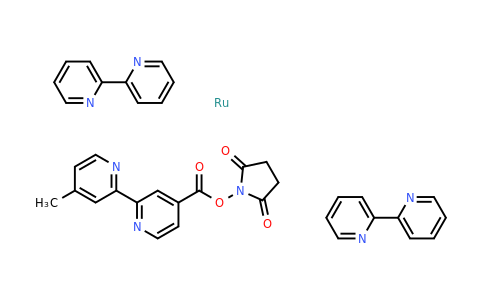 136724-73-7 | Bis(2,2′-bipyridine)-4′-methyl-4-carboxybipyridine-ruthenium N-succinimidyl ester-bis(hexafluorophosphate)