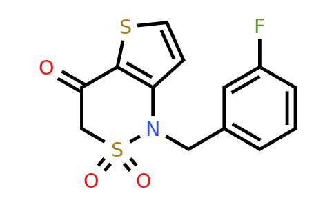 1370594-47-0 | 1-(3-Fluorobenzyl)-1H-thieno[3,2-c][1,2]thiazin-4(3H)-one 2,2-dioxide