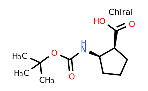 137170-89-9 | (1S,2R)-2-((tert-Butoxycarbonyl)amino)cyclopentanecarboxylic acid