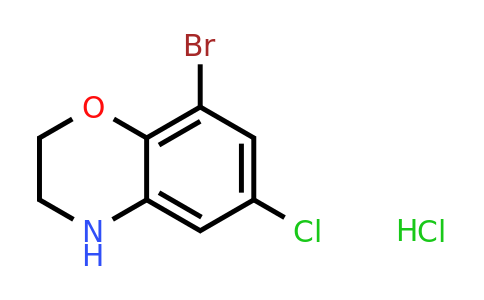 1373223-73-4 | 8-Bromo-6-chloro-3,4-dihydro-2h-1,4-benzoxazine hydrochloride