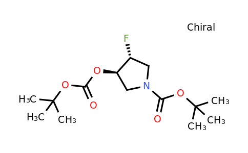 tert-Butyl trans-3-(Boc)-4-Fluoropyrrolidine-1-carboxylate racemate