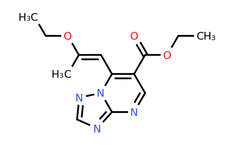 1374510-82-3 | Ethyl (E)-7-(2-ethoxyprop-1-en-1-yl)-[1,2,4]triazolo[1,5-a]pyrimidine-6-carboxylate
