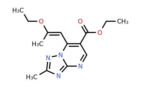 1374510-88-9 | Ethyl (E)-7-(2-ethoxyprop-1-en-1-yl)-2-methyl-[1,2,4]triazolo[1,5-a]pyrimidine-6-carboxylate