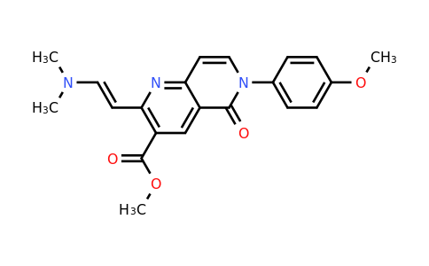 1374510-93-6 | Methyl (E)-2-(2-(dimethylamino)vinyl)-6-(4-methoxyphenyl)-5-oxo-5,6-dihydro-1,6-naphthyridine-3-carboxylate