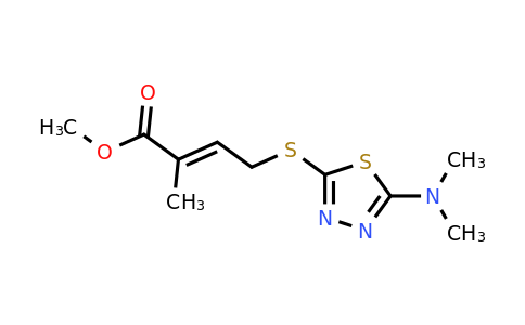 1375273-24-7 | Methyl 4-((5-(dimethylamino)-1,3,4-thiadiazol-2-yl)thio)-2-methylbut-2-enoate