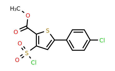 1375474-12-6 | Methyl 5-(4-chlorophenyl)-3-(chlorosulfonyl)thiophene-2-carboxylate