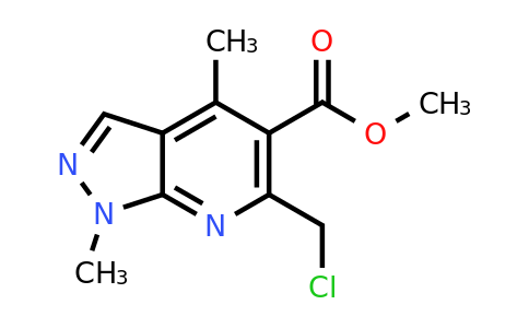 1375474-41-1 | Methyl 6-(chloromethyl)-1,4-dimethyl-1h-pyrazolo[3,4-b]pyridine-5-carboxylate