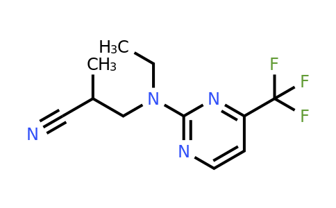 1376352-72-5 | 3-(Ethyl(4-(trifluoromethyl)pyrimidin-2-yl)amino)-2-methylpropanenitrile
