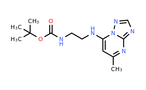 1376390-30-5 | Tert-butyl (2-((5-methyl-[1,2,4]triazolo[1,5-a]pyrimidin-7-yl)amino)ethyl)carbamate