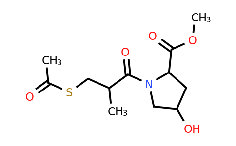 methyl 1-(3-acetylsulfanyl-2-methyl-propanoyl)-4-hydroxy-pyrrolidine-2-carboxylate