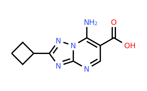 1379811-46-7 | 7-Amino-2-cyclobutyl-[1,2,4]triazolo[1,5-a]pyrimidine-6-carboxylic acid