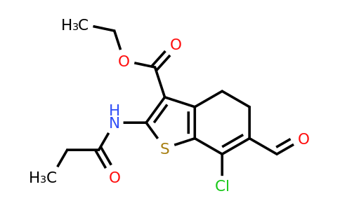 137987-67-8 | Ethyl 7-chloro-6-formyl-2-propionamido-4,5-dihydrobenzo[b]thiophene-3-carboxylate