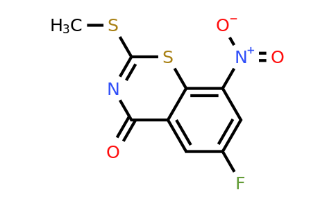 1383531-43-8 | 6-Fluoro-2-(methylthio)-8-nitro-4H-benzo[e][1,3]thiazin-4-one
