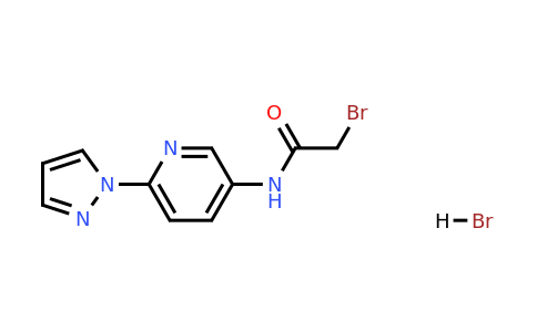 2-Bromo-n-[6-(1h-pyrazol-1-yl)pyridin-3-yl]acetamide hydrobromide