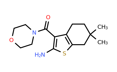 1384594-76-6 | 6,6-Dimethyl-3-(morpholine-4-carbonyl)-4,5,6,7-tetrahydro-1-benzothiophen-2-amine