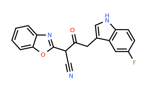 2-(1,3-Benzoxazol-2-yl)-4-(5-fluoro-1h-indol-3-yl)-3-oxobutanenitrile