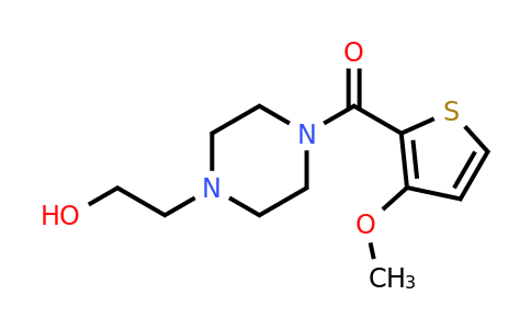 1384669-21-9 | (4-(2-Hydroxyethyl)piperazin-1-yl)(3-methoxythiophen-2-yl)methanone