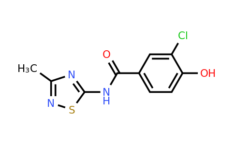 1384673-05-5 | 3-Chloro-4-hydroxy-N-(3-methyl-1,2,4-thiadiazol-5-yl)benzamide