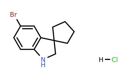 1384800-79-6 | 5'-Bromo-1',2'-dihydrospiro[cyclopentane-1,3'-indole] hydrochloride