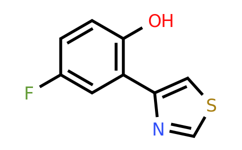 1387563-11-2 | 4-Fluoro-2-(thiazol-4-yl)phenol