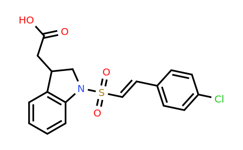 1390737-68-4 | 2-(1-((4-Chlorostyryl)sulfonyl)indolin-3-yl)acetic acid