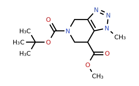 1391732-40-3 | 5-(Tert-butyl) 7-methyl 1-methyl-1,4,6,7-tetrahydro-5H-[1,2,3]triazolo[4,5-c]pyridine-5,7-dicarboxylate
