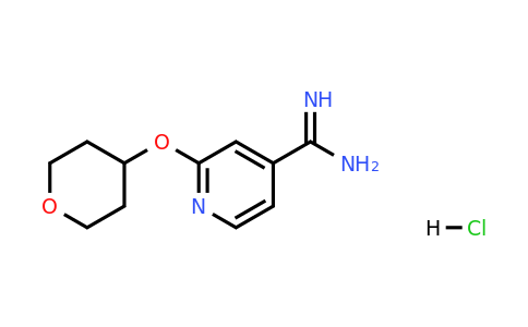 2-[(tetrahydro-2H-pyran-4-yl)oxy]-4-Pyridinecarboximidamide, hydrochloride (1:1)