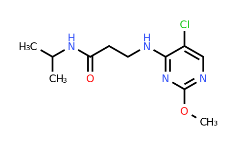 1394644-63-3 | 3-((5-Chloro-2-methoxypyrimidin-4-yl)amino)-N-isopropylpropanamide
