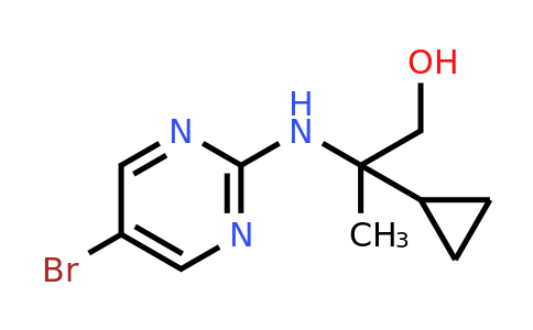 1394706-57-0 | 2-((5-Bromopyrimidin-2-yl)amino)-2-cyclopropylpropan-1-ol