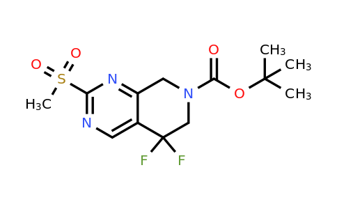 1395079-09-0 | tert-Butyl 5,5-difluoro-2-methanesulfonyl-5H,6H,7H,8H-pyrido[3,4-d]pyrimidine-7-carboxylate